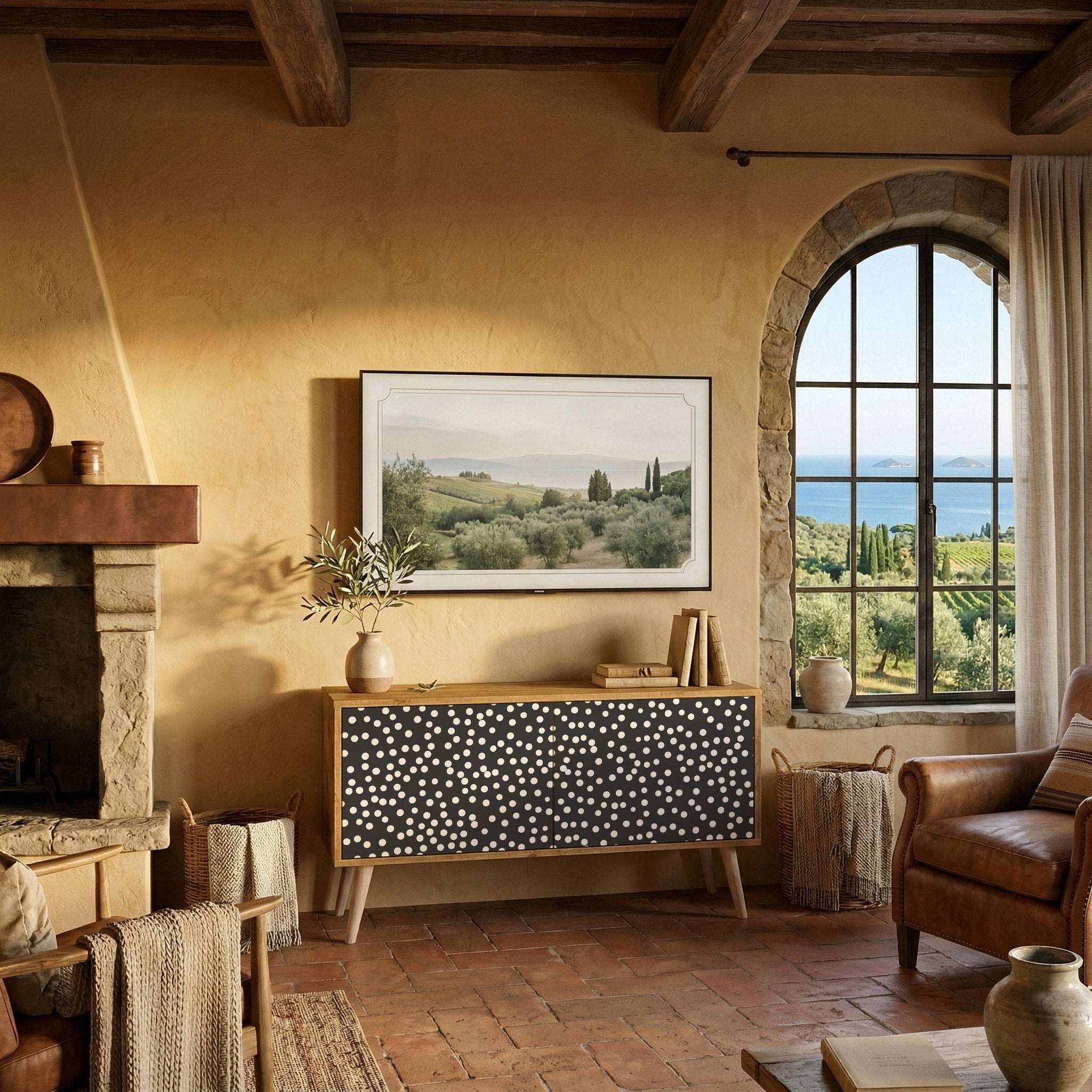 BLINDING LIGHTS Kompaktes 2-türiges TV-Lowboard