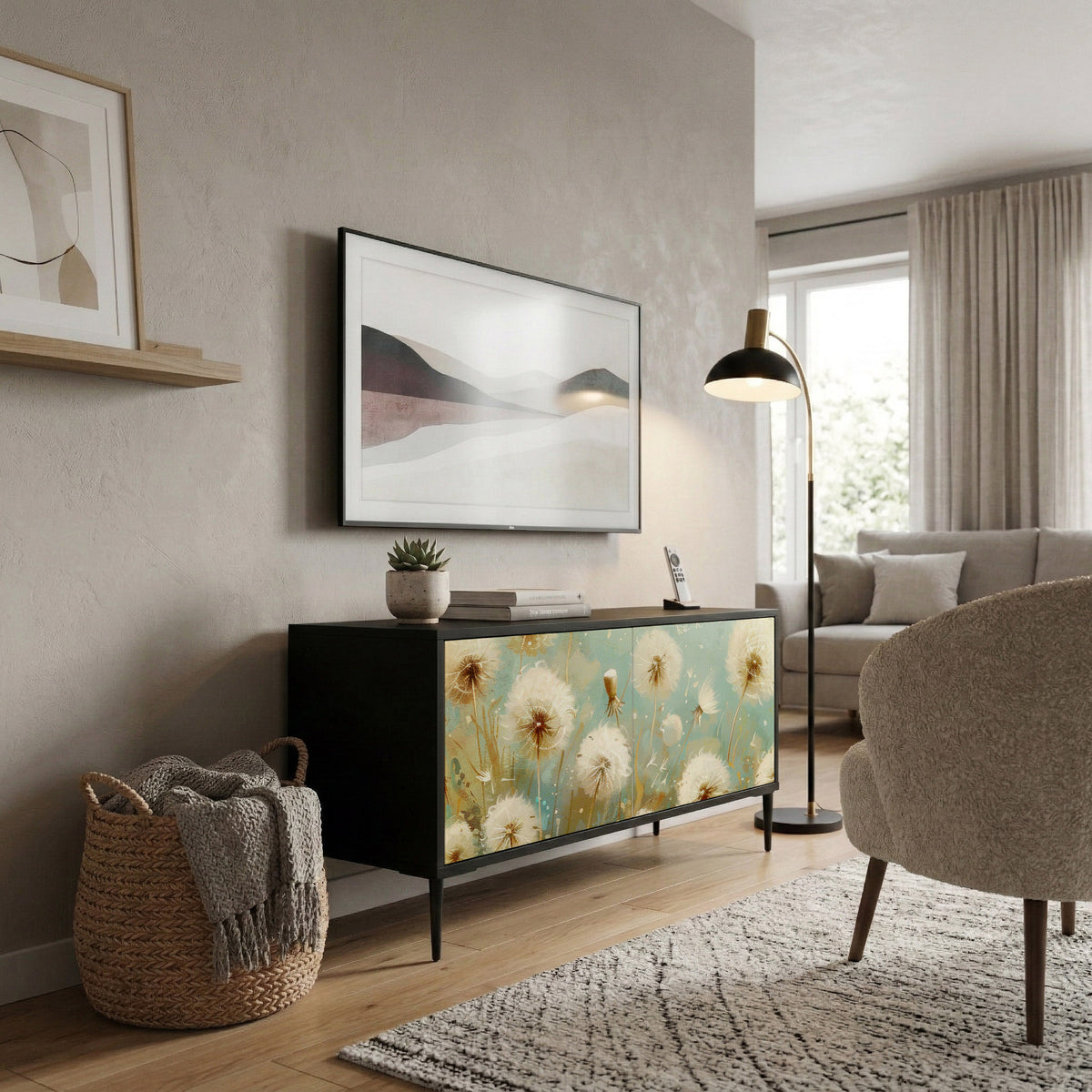 DREAMY MEADOW Kompaktes 2-türiges TV-Lowboard