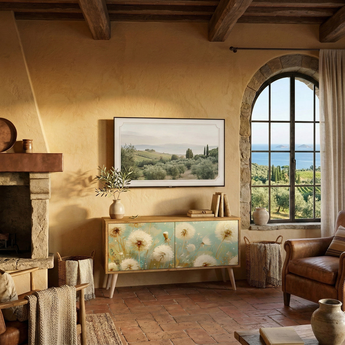 DREAMY MEADOW Kompaktes 2-türiges TV-Lowboard