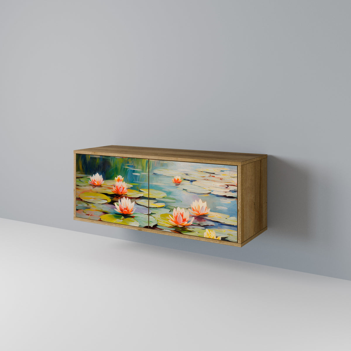 BLOOMING WATERS Kompaktes 2-türiges TV-Lowboard