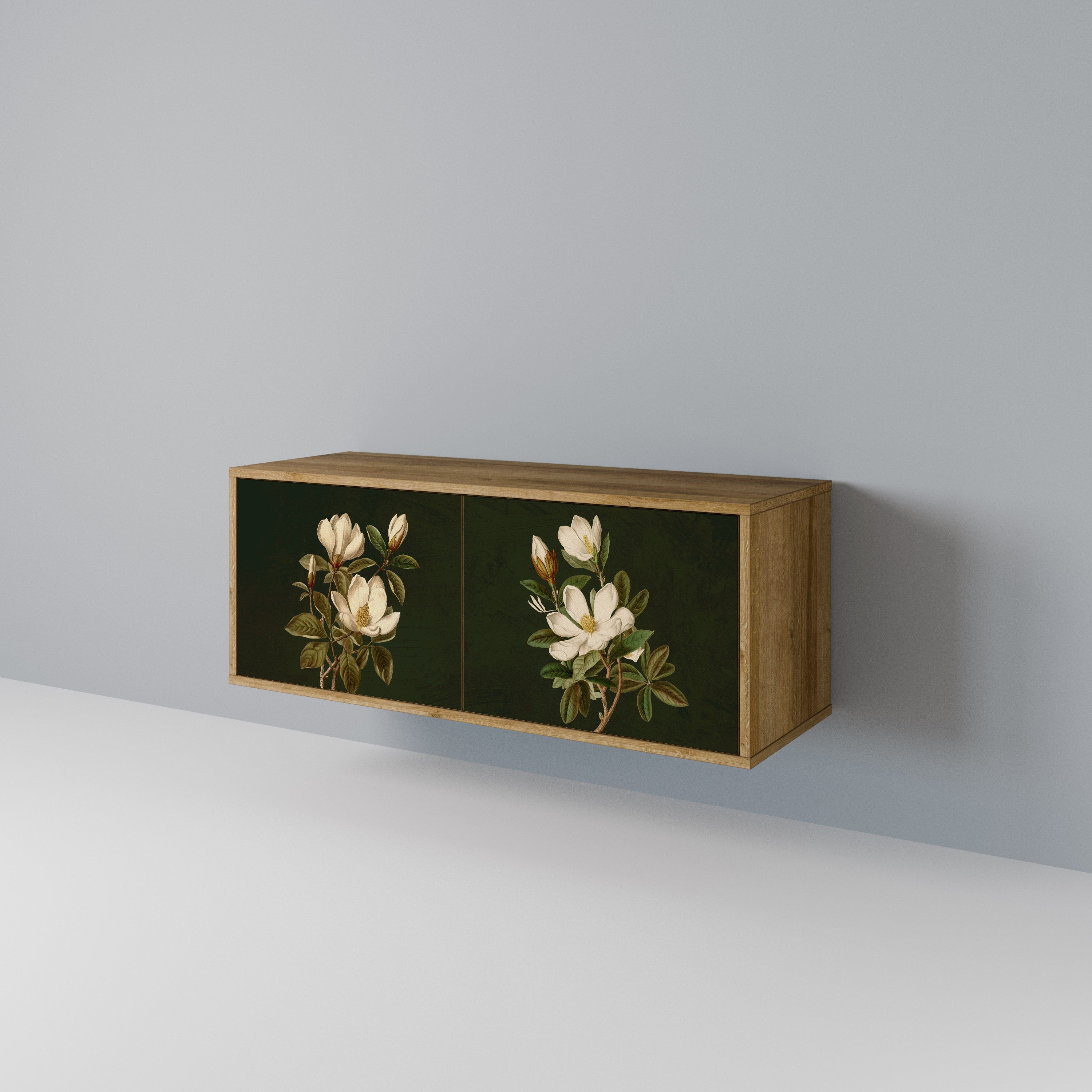 FLORAL NOIR Compact 2-Door TV Cabinet