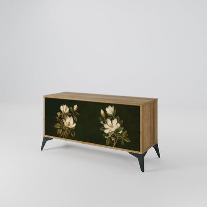 FLORAL NOIR Kompaktes 2-türiges TV-Lowboard