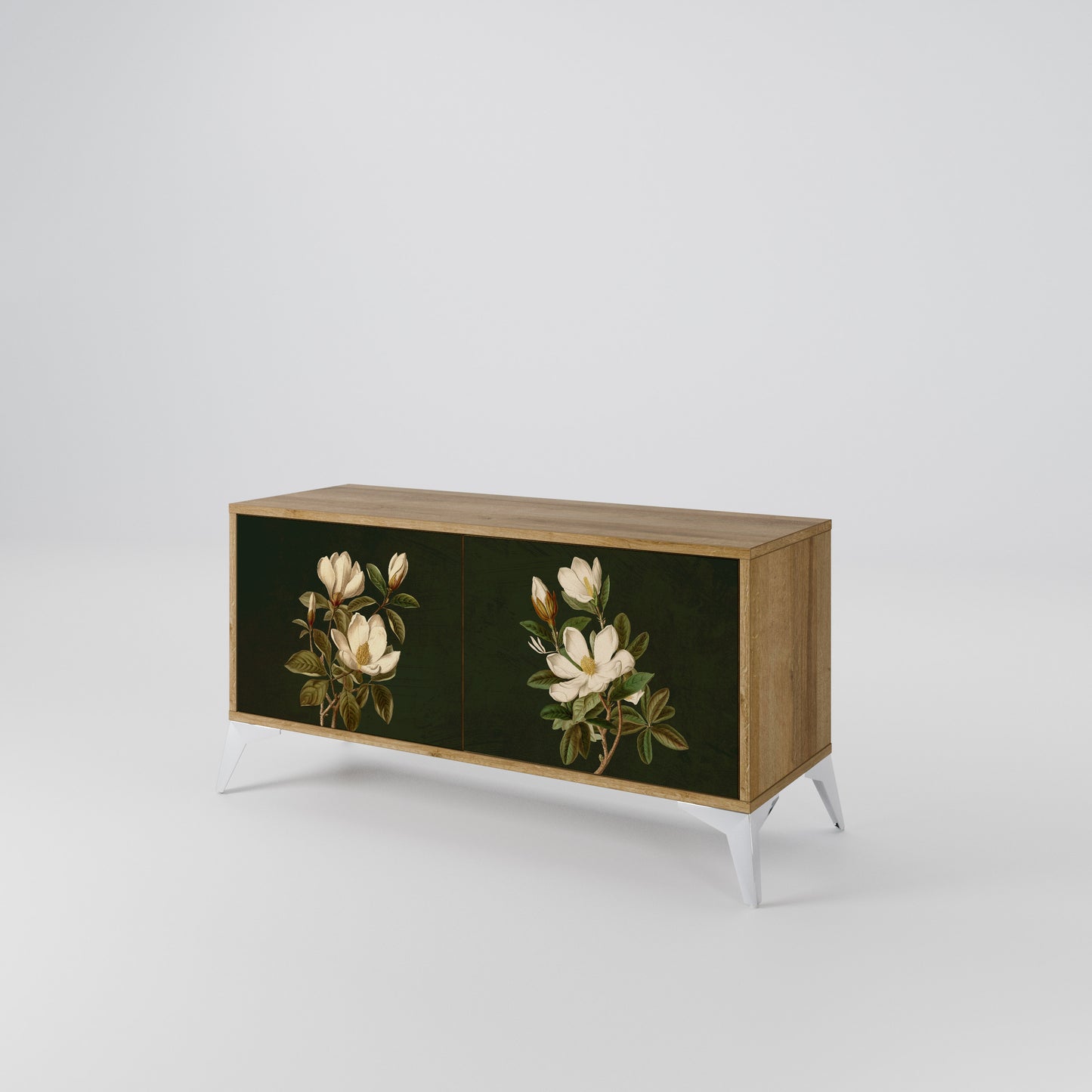 FLORAL NOIR Kompaktes 2-türiges TV-Lowboard