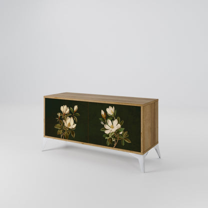 FLORAL NOIR Kompaktes 2-türiges TV-Lowboard