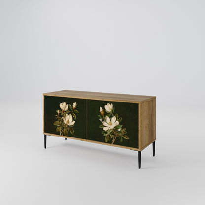 FLORAL NOIR Kompaktes 2-türiges TV-Lowboard