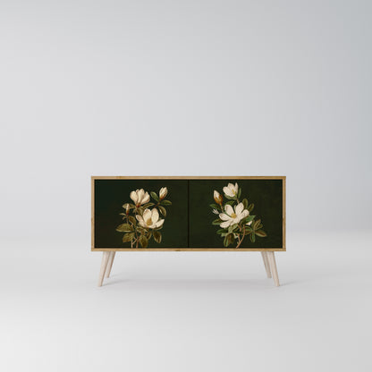 FLORAL NOIR Kompaktes 2-türiges TV-Lowboard