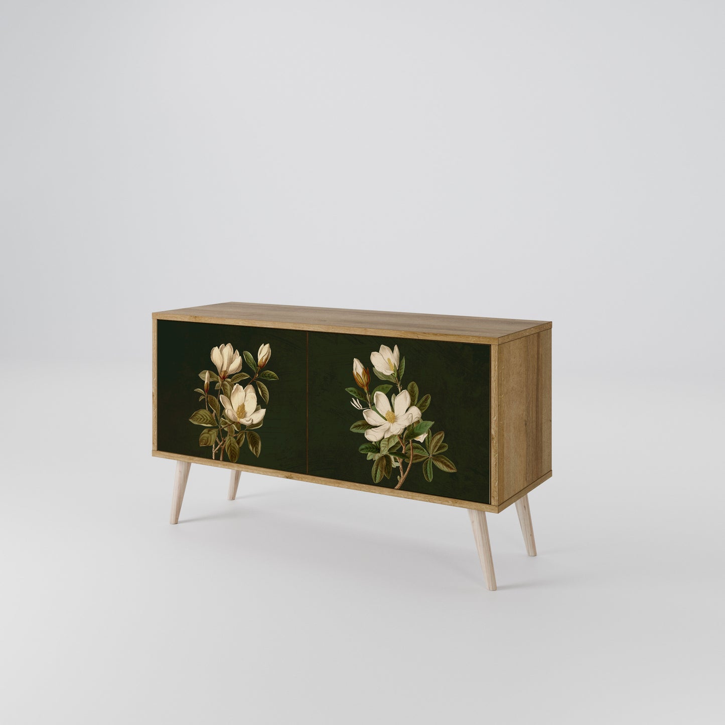 FLORAL NOIR Kompaktes 2-türiges TV-Lowboard