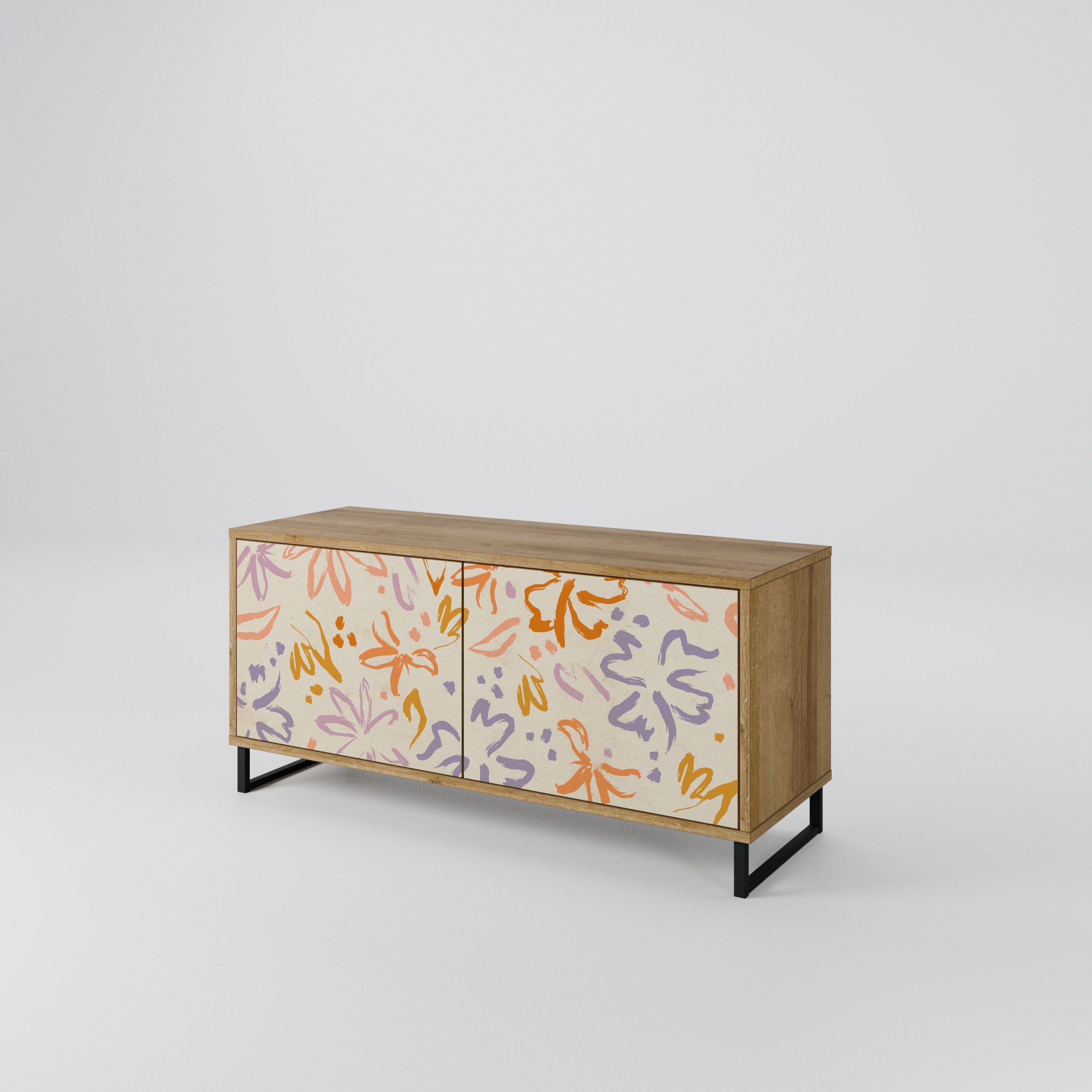 SPRING WHIMSY Compact 2-Door TV Cabinet