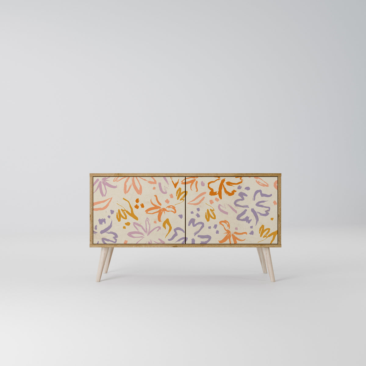 SPRING WHIMSY Compact 2-Door TV Cabinet