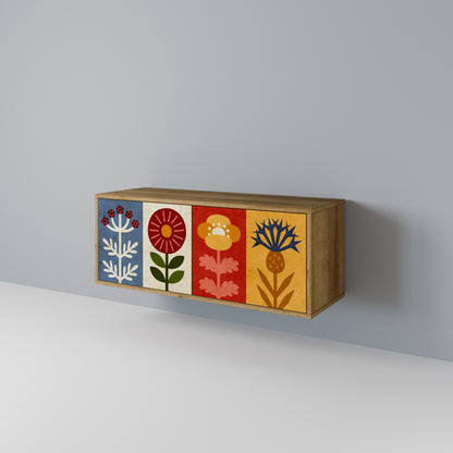 SCANDIC FLOWERET Kompaktes 2-türiges TV-Lowboard