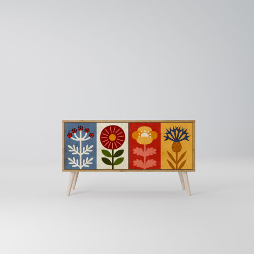 SCANDIC FLOWERET Compact 2-Door TV Cabinet