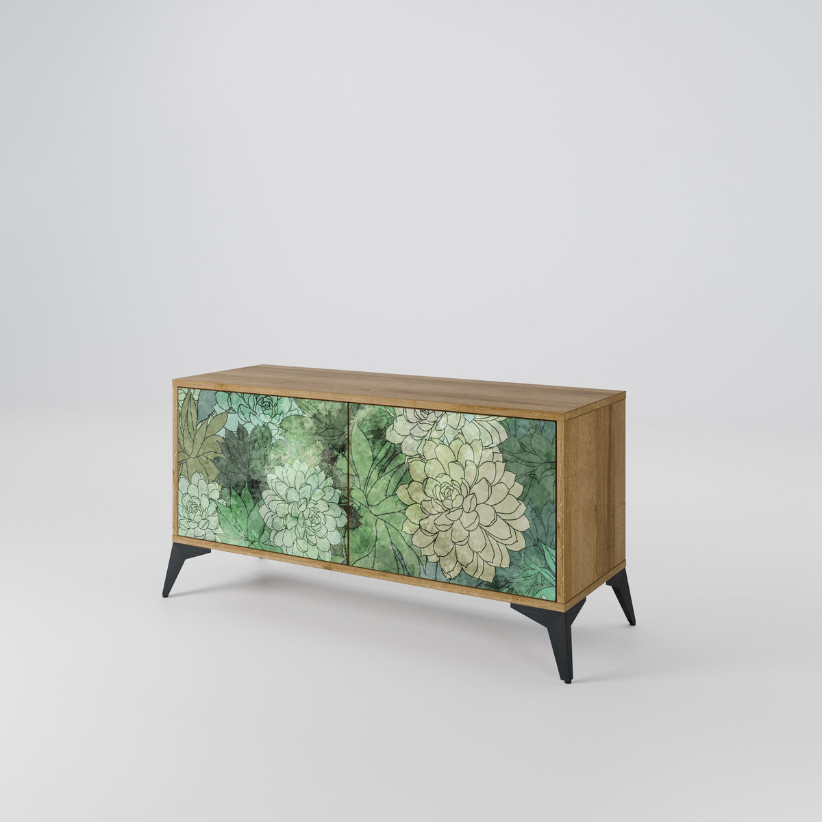 SUCCULENT CLUSTER Kompaktes 2-türiges TV-Lowboard