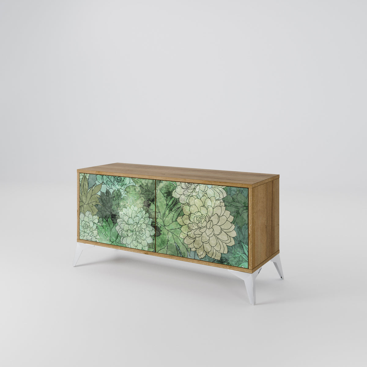 SUCCULENT CLUSTER Kompaktes 2-türiges TV-Lowboard
