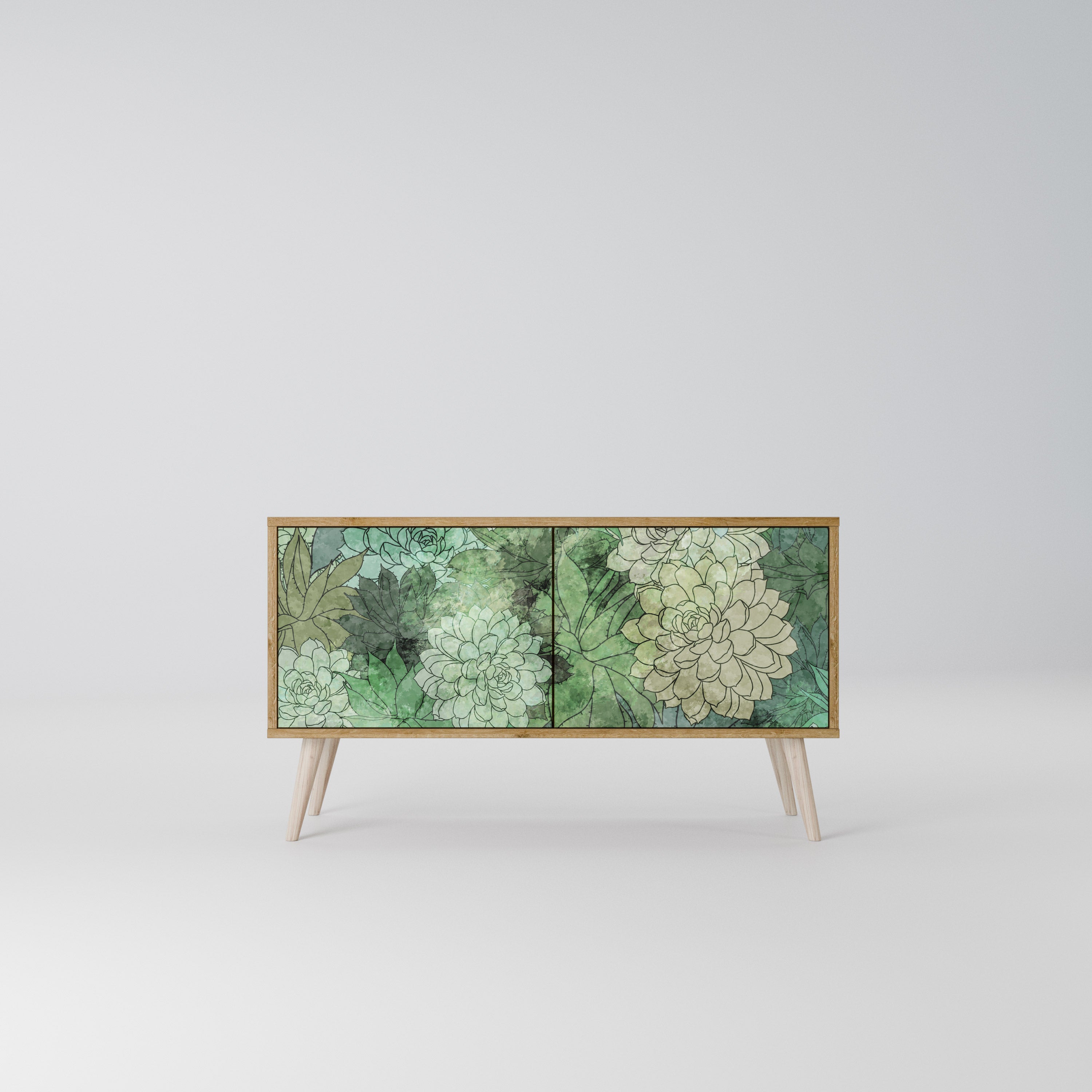 SUCCULENT CLUSTER Kompaktes 2-türiges TV-Lowboard