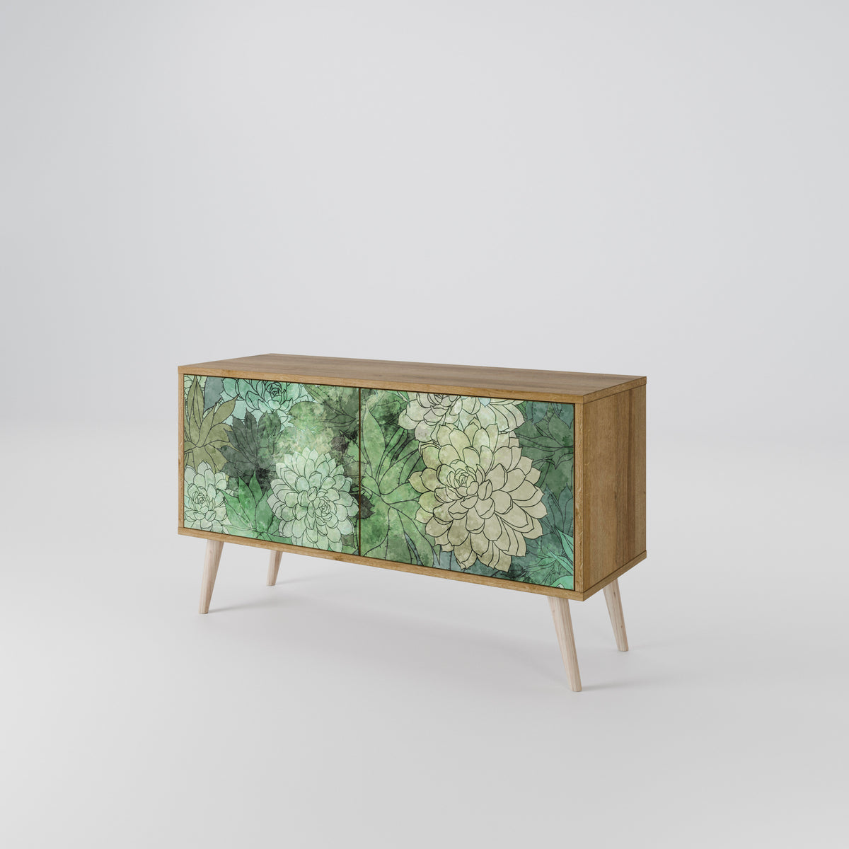 SUCCULENT CLUSTER Kompaktes 2-türiges TV-Lowboard