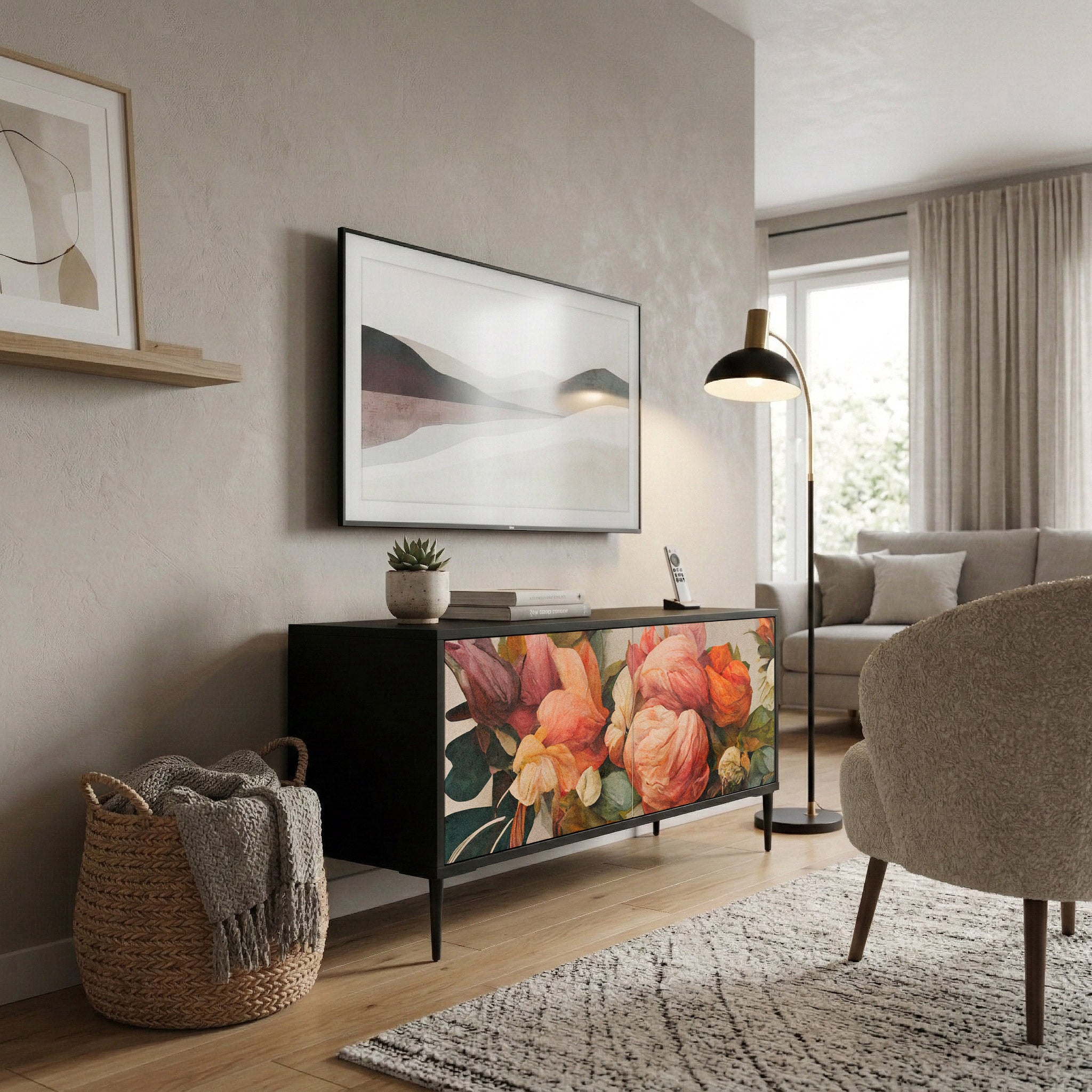 STYLISH BEAUTY Kompaktes 2-türiges TV-Lowboard