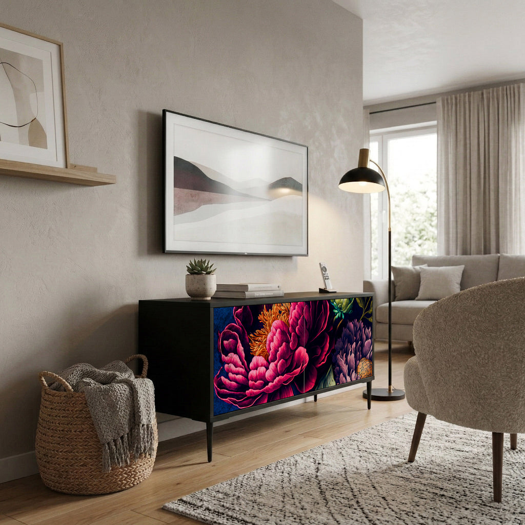 BLOOMING ELEGANCE Kompaktes 2-türiges TV-Lowboard