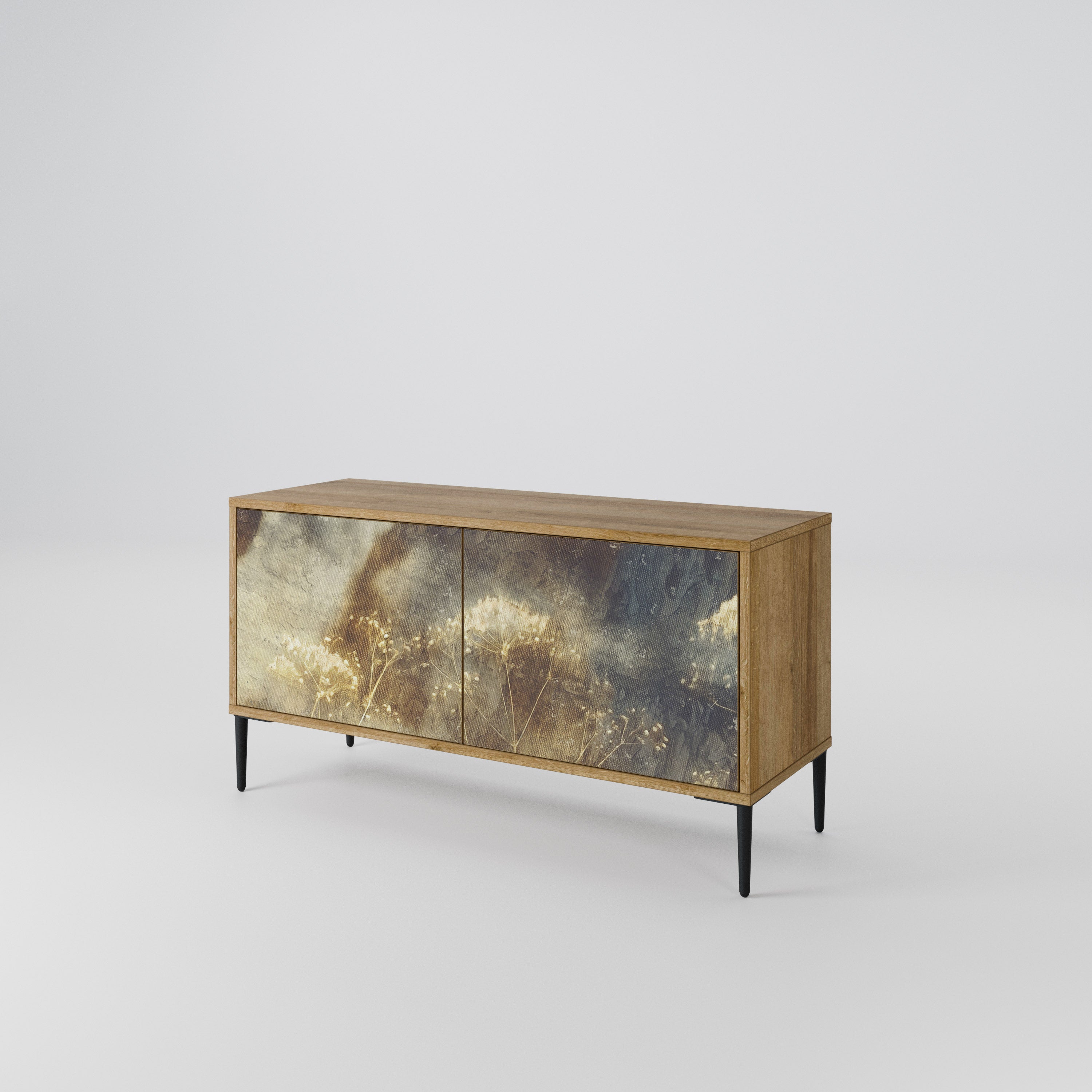 GENTLE POWER Compact 2-Door TV Cabinet