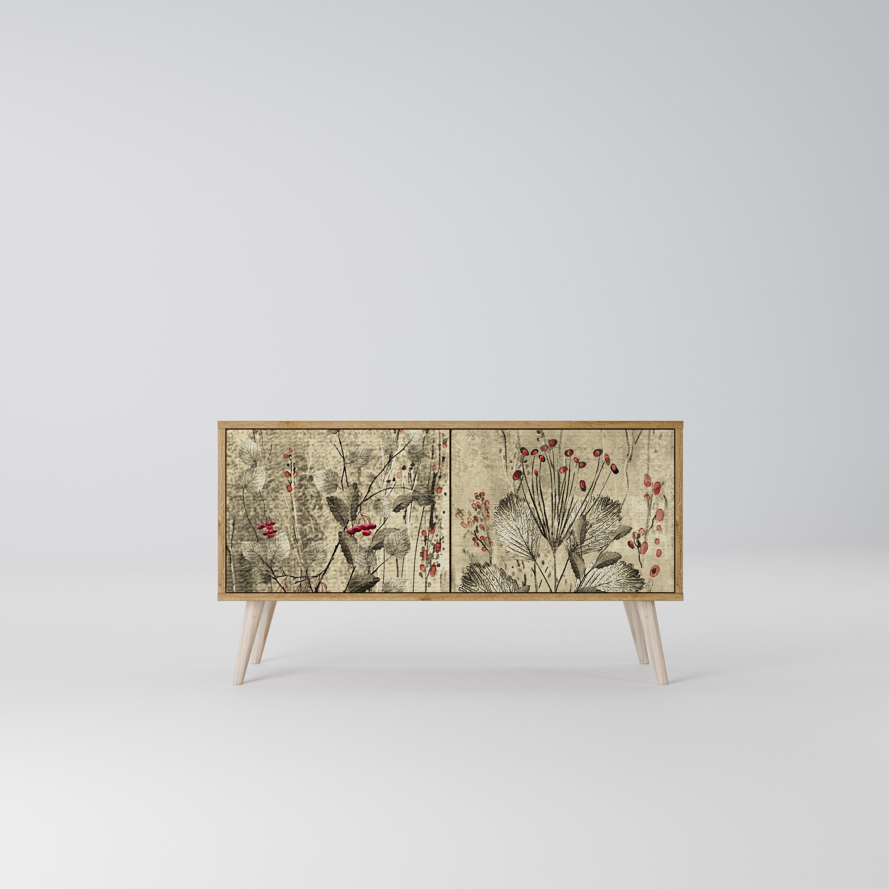 HERBAL GRACE Kompaktes 2-türiges TV-Lowboard