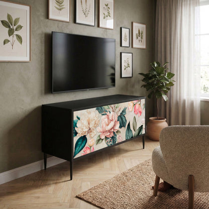 FLORAL GRACE Kompaktes 2-türiges TV-Lowboard
