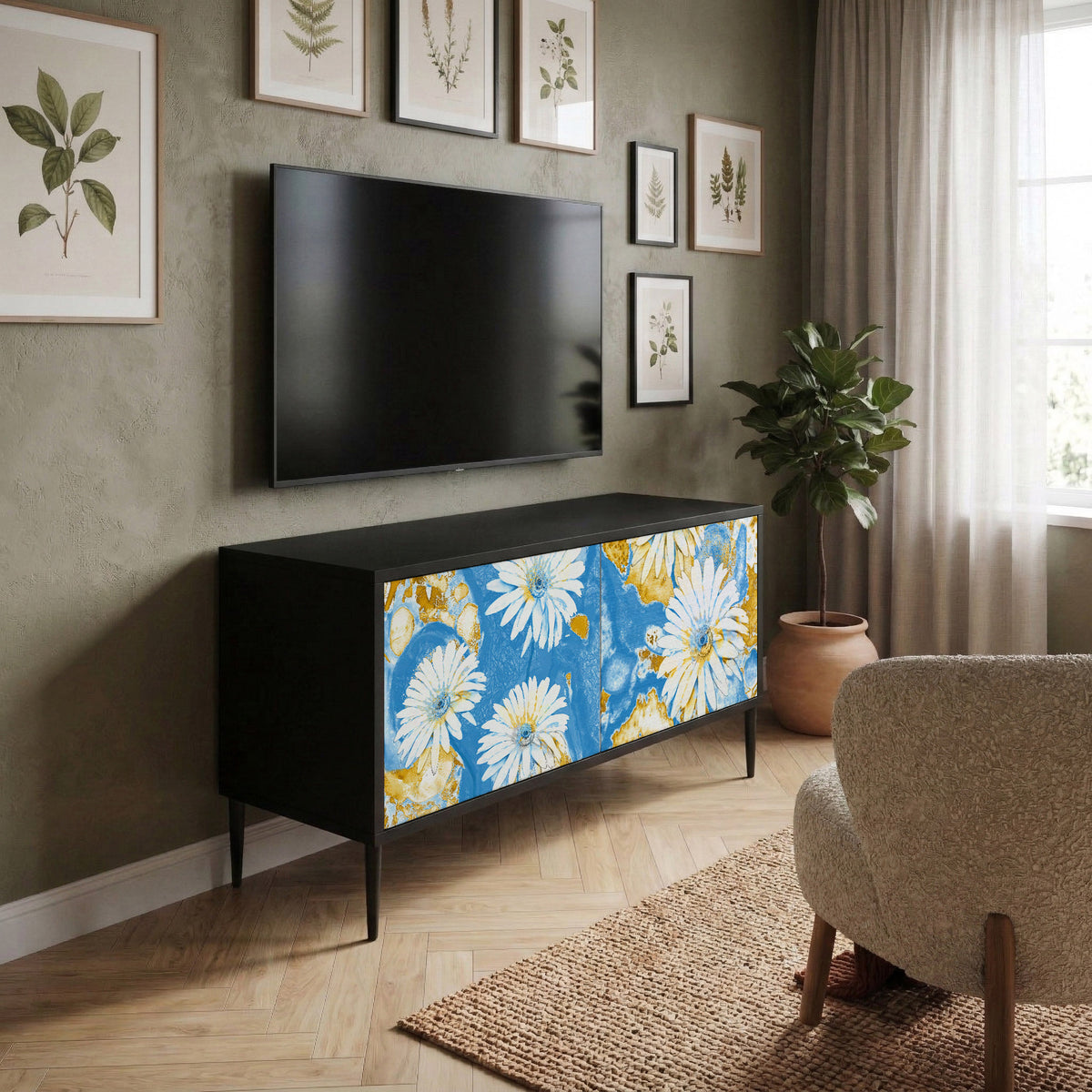 DAISY LUXE Kompaktes 2-türiges TV-Lowboard