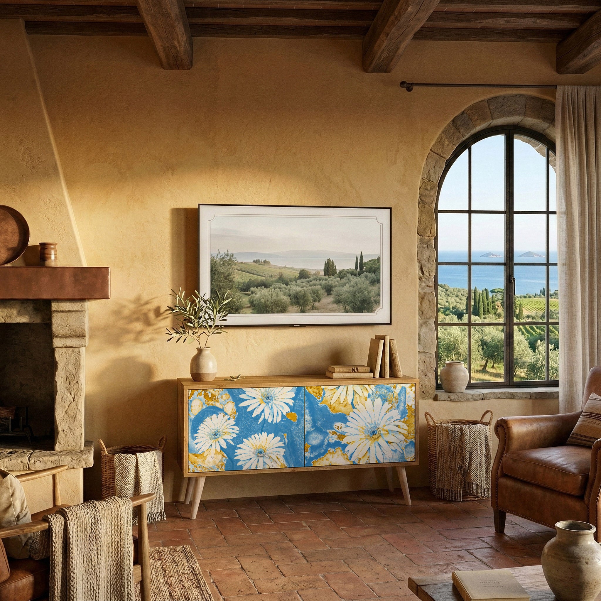 DAISY LUXE Kompaktes 2-türiges TV-Lowboard