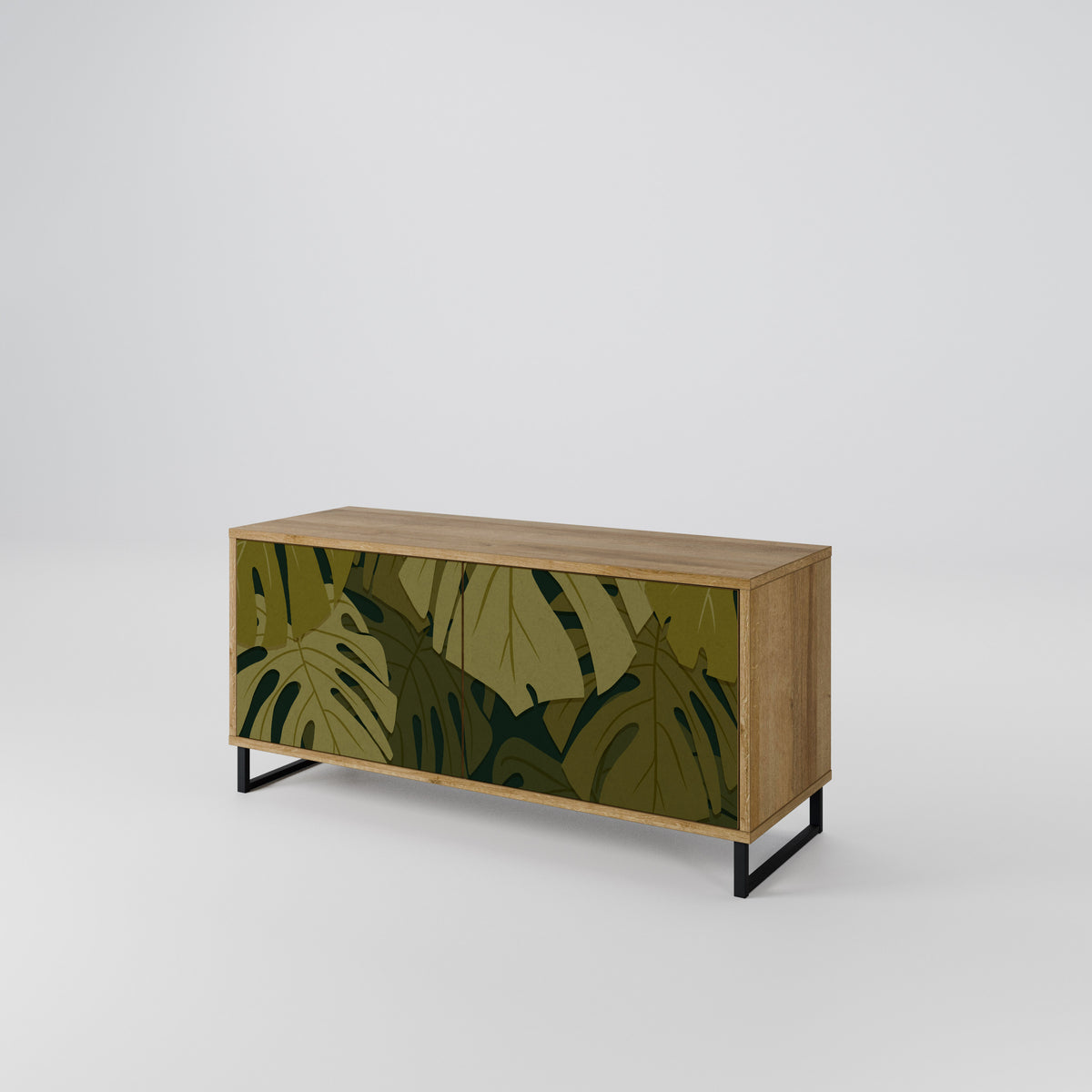 TROPICAL BEAUTY Kompaktes 2-türiges TV-Lowboard