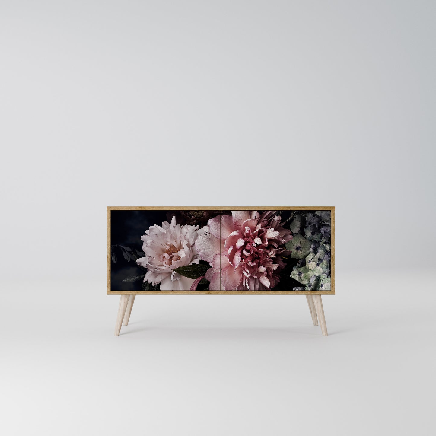 PURE BLOSSOM Kompaktes 2-türiges TV-Lowboard