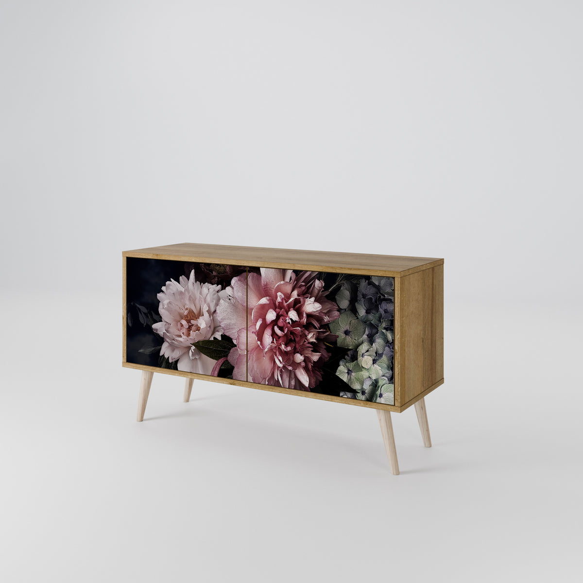 PURE BLOSSOM Kompaktes 2-türiges TV-Lowboard