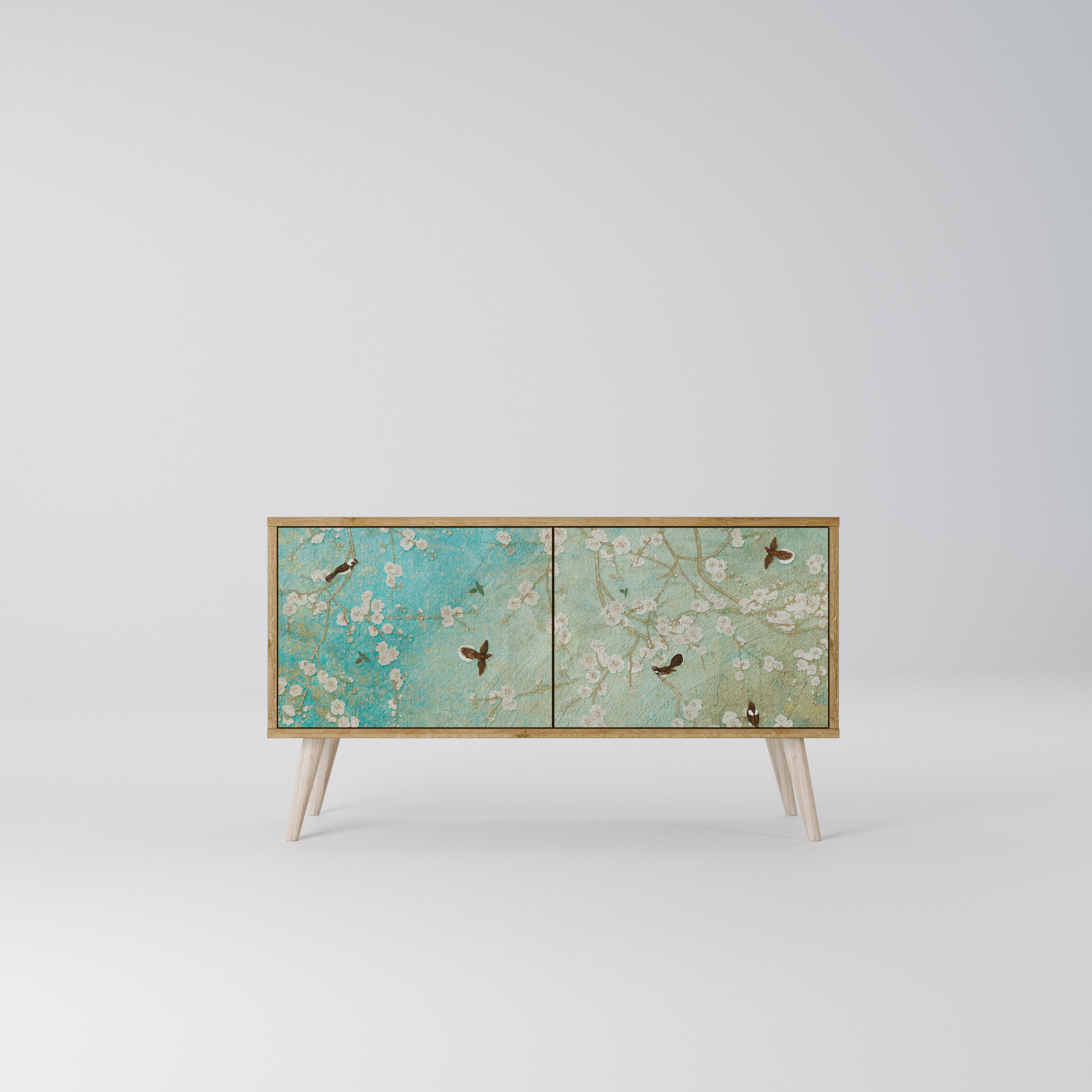 BLOOMING CHARM Kompaktes 2-türiges TV-Lowboard