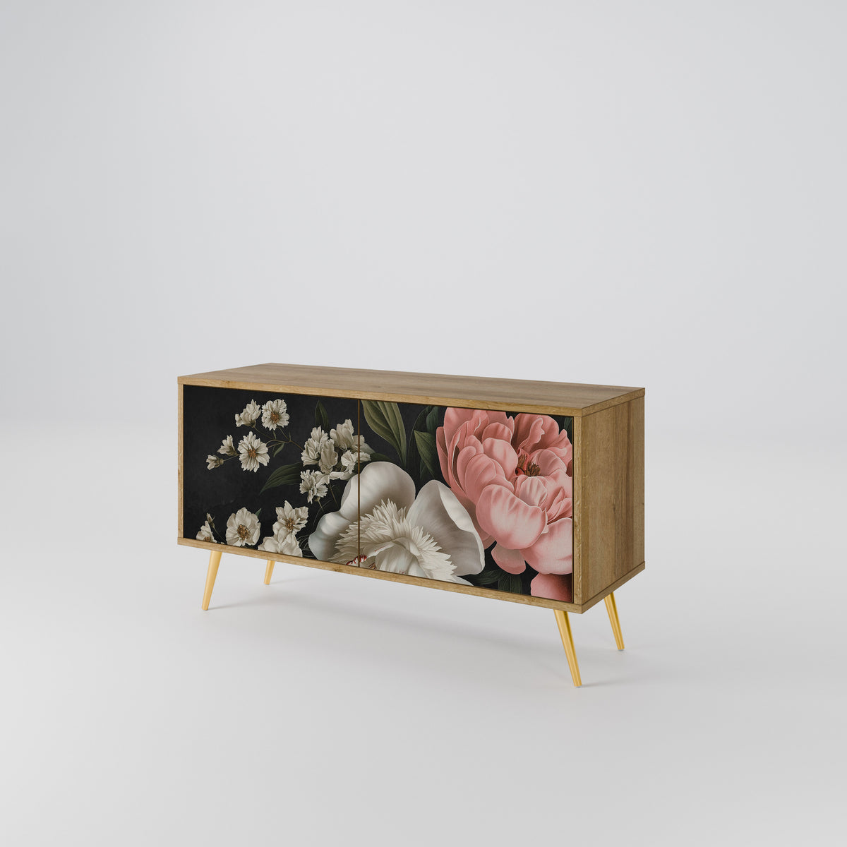 LUSH ELEGANCE Kompaktes 2-türiges TV-Lowboard