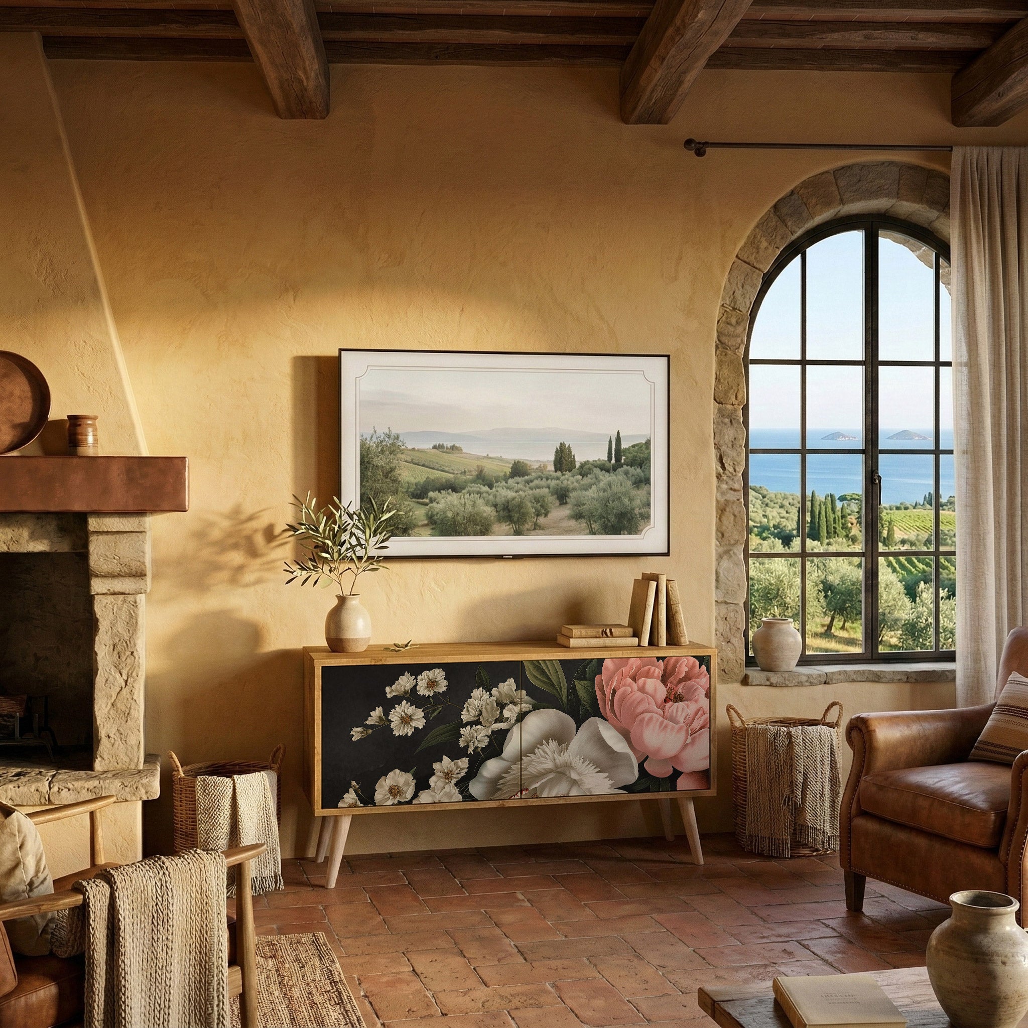 LUSH ELEGANCE Kompaktes 2-türiges TV-Lowboard