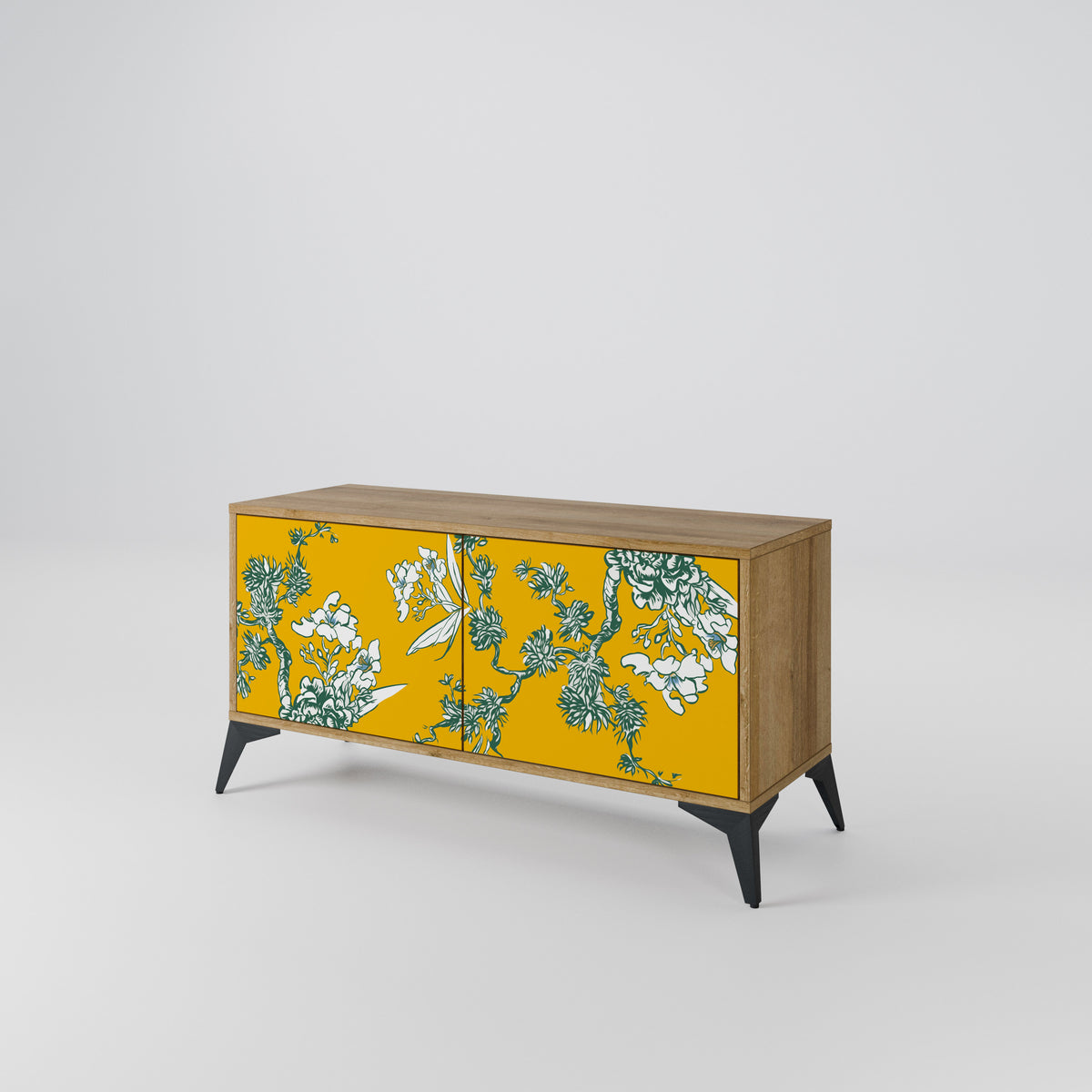 YELLOW CHINOISERIE Kompaktes 2-türiges TV-Lowboard