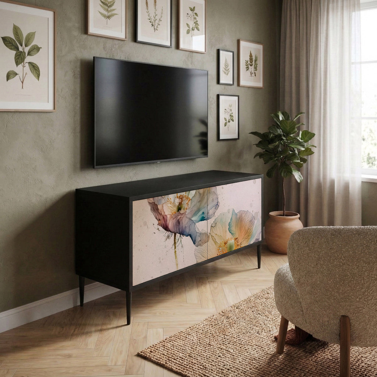 SOFTEN POPPY Kompaktes 2-türiges TV-Lowboard