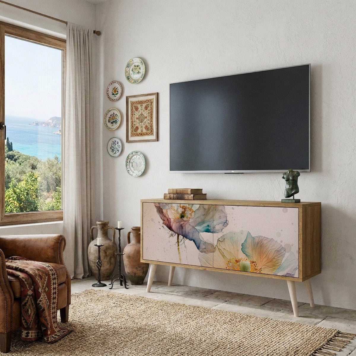 SOFTEN POPPY Kompaktes 2-türiges TV-Lowboard