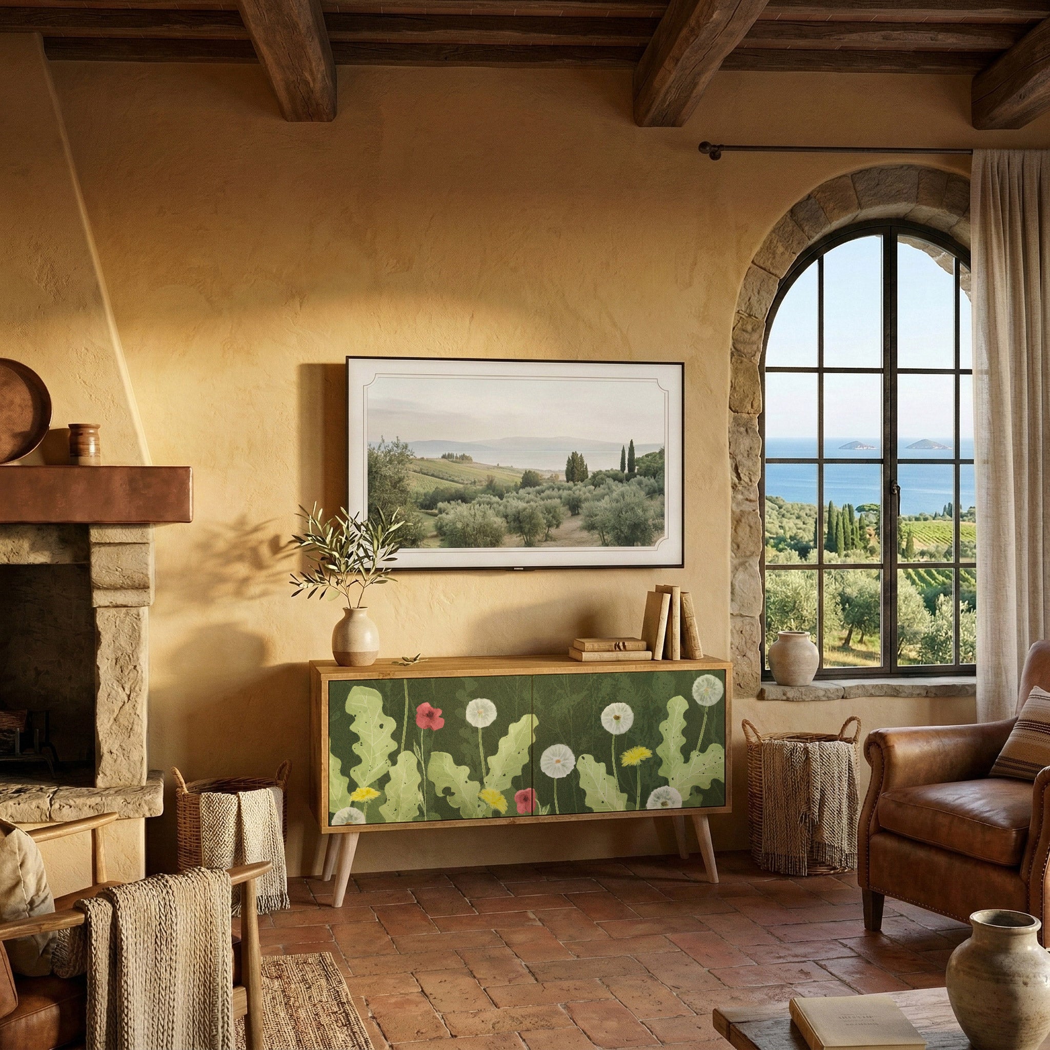 DANDELION AMUSE Kompaktes 2-türiges TV-Lowboard