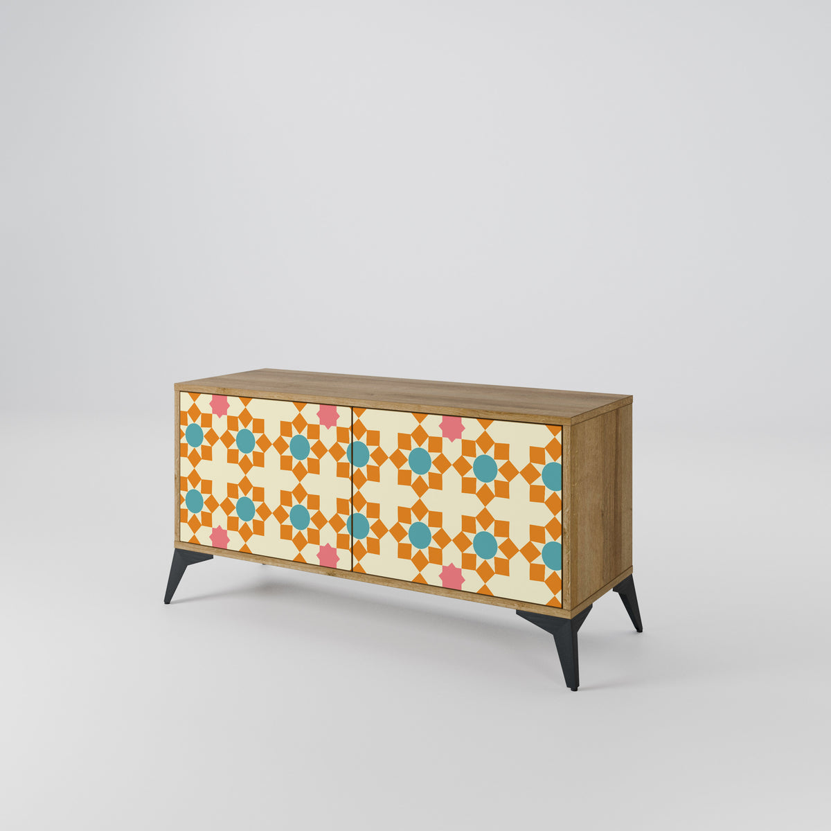 FLORAL DECOR Kompaktes 2-türiges TV-Lowboard