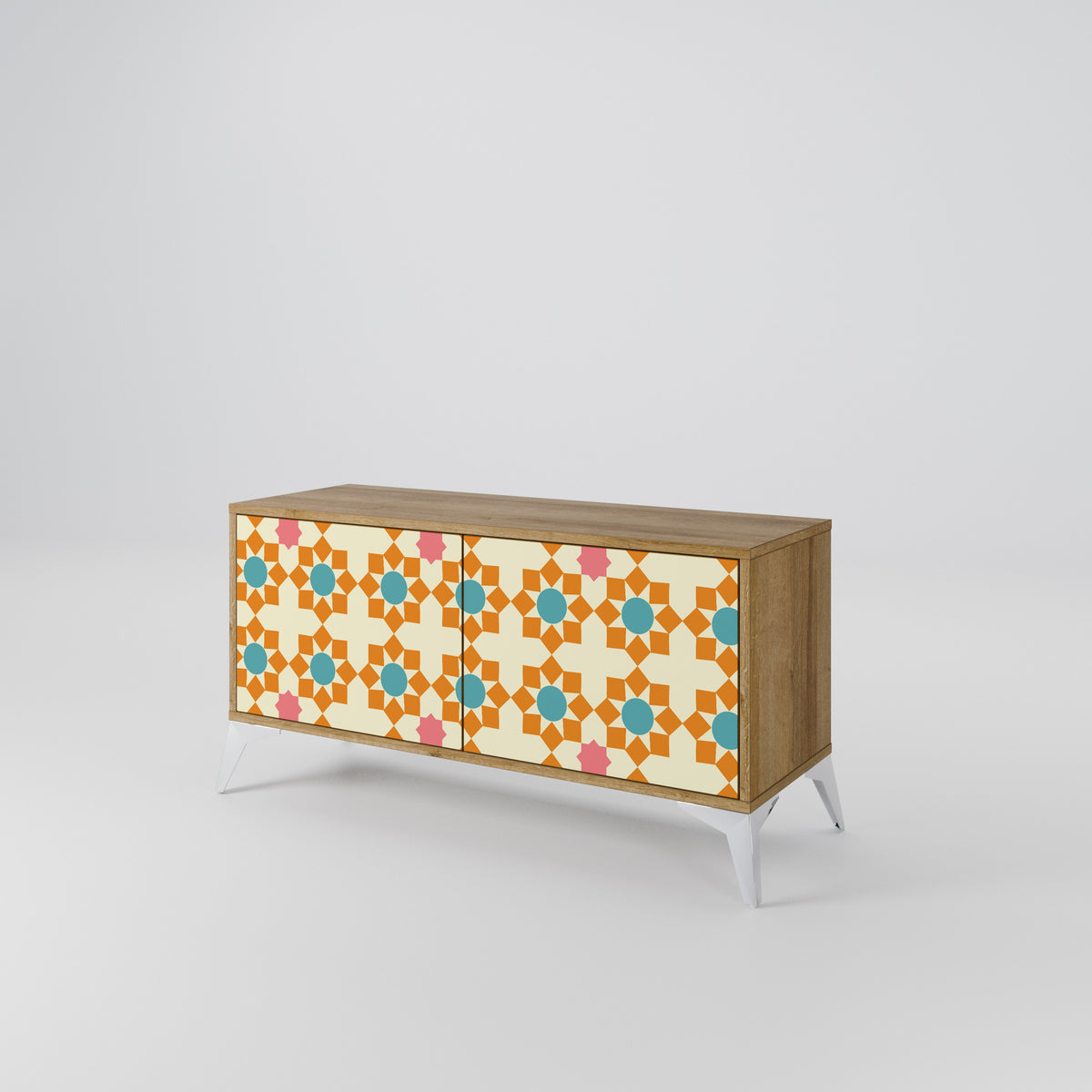 FLORAL DECOR Kompaktes 2-türiges TV-Lowboard