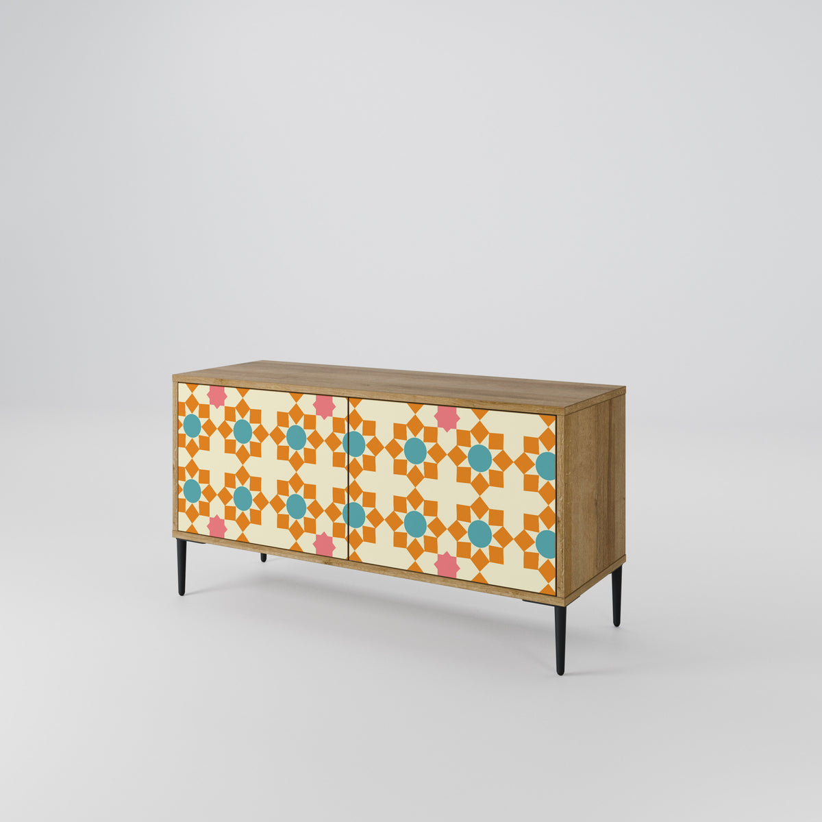 FLORAL DECOR Kompaktes 2-türiges TV-Lowboard