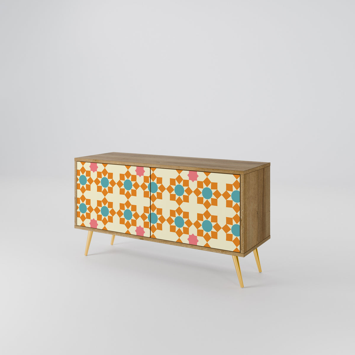FLORAL DECOR Kompaktes 2-türiges TV-Lowboard