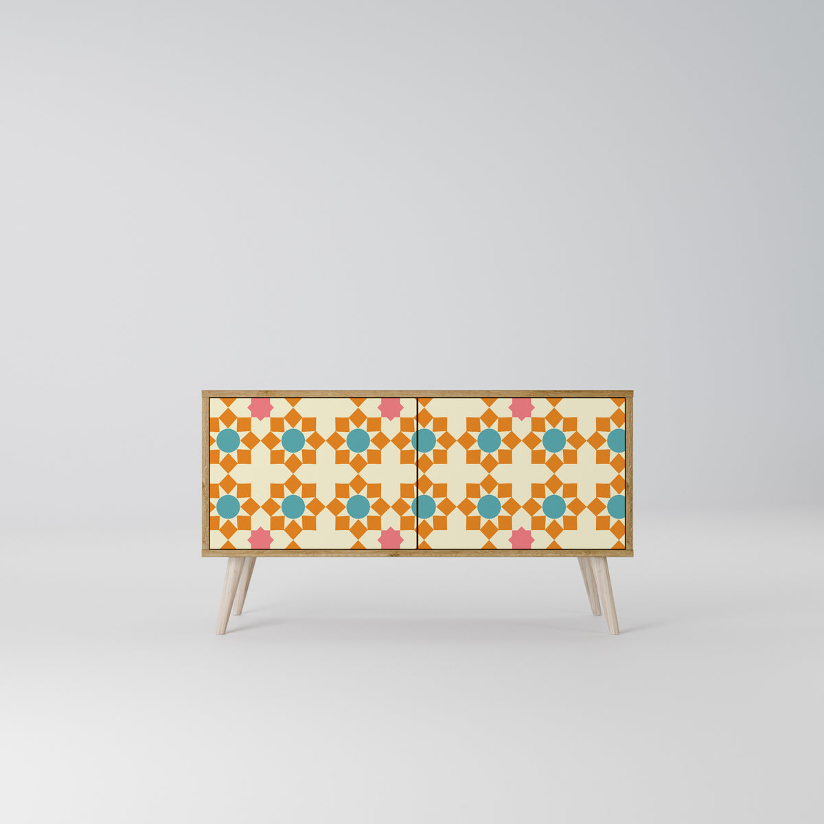 FLORAL DECOR Kompaktes 2-türiges TV-Lowboard