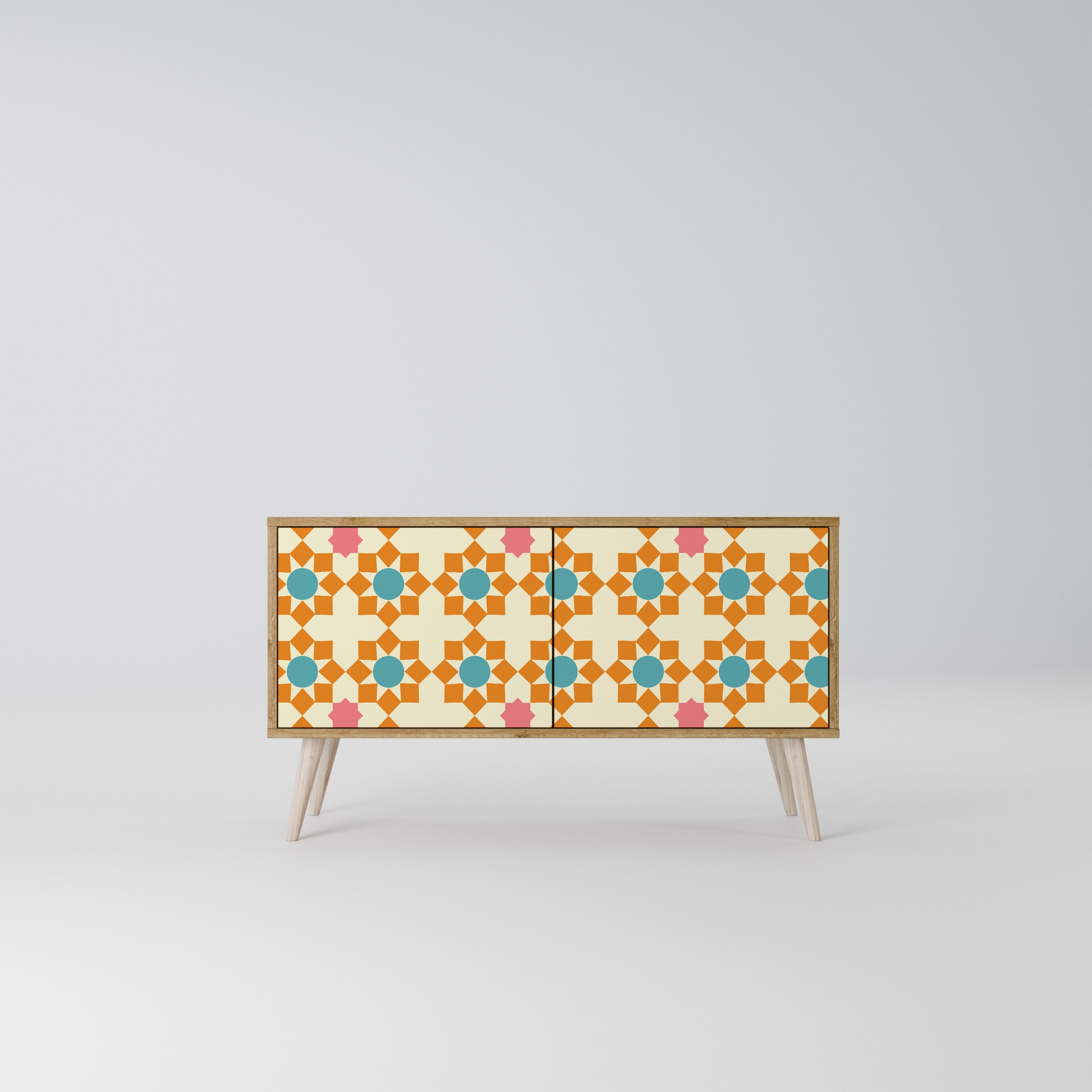 FLORAL DECOR Kompaktes 2-türiges TV-Lowboard