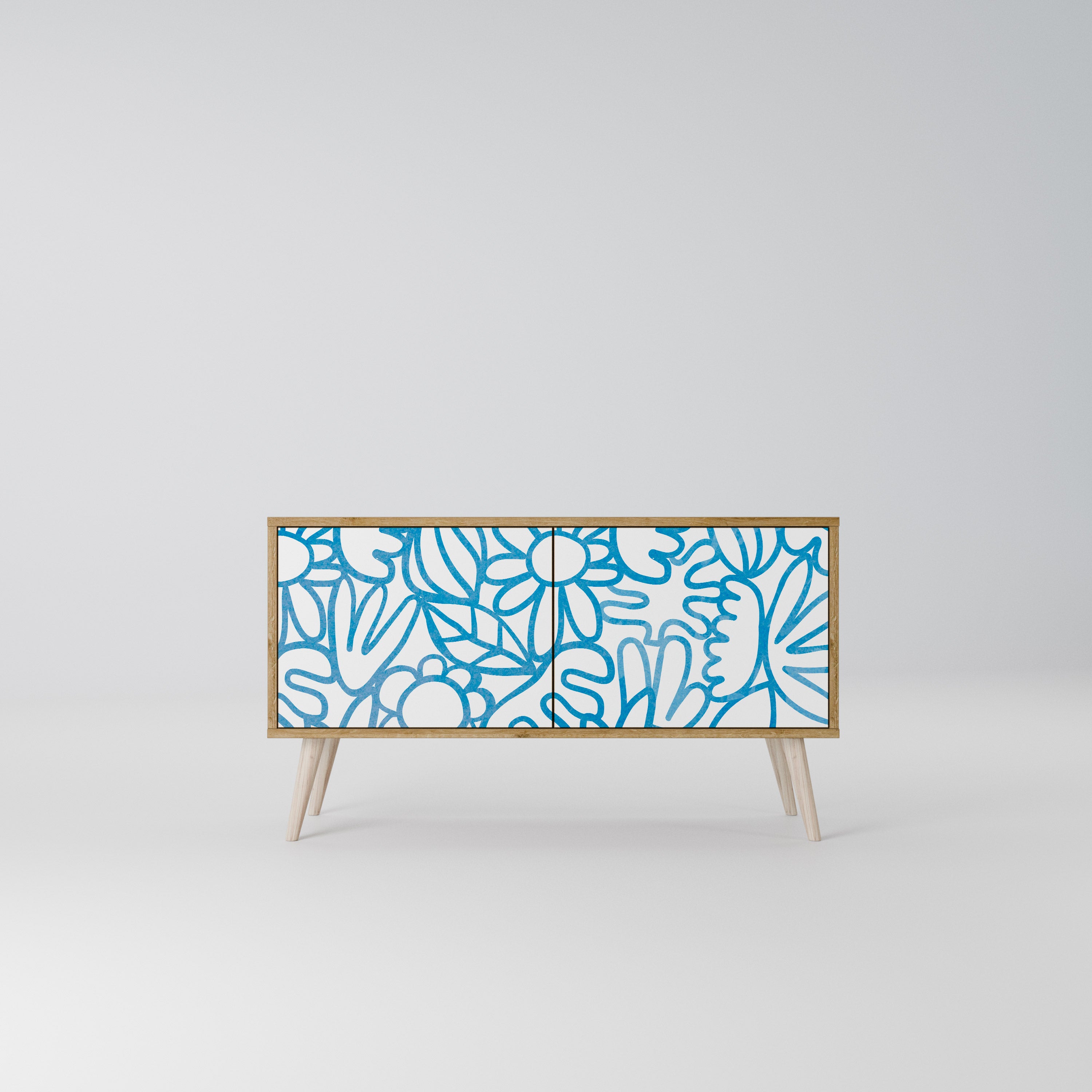 BLOOMY MORNING Kompaktes 2-türiges TV-Lowboard