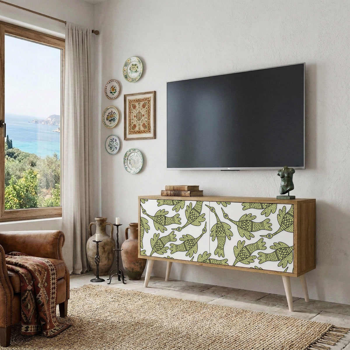 SEEDLING SONGBIRD Kompaktes 2-türiges TV-Lowboard
