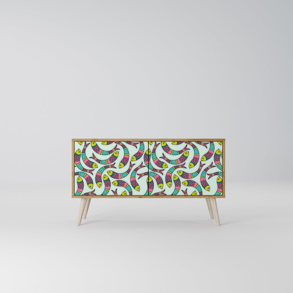 INDIAN FISH Kompaktes 2-türiges TV-Lowboard