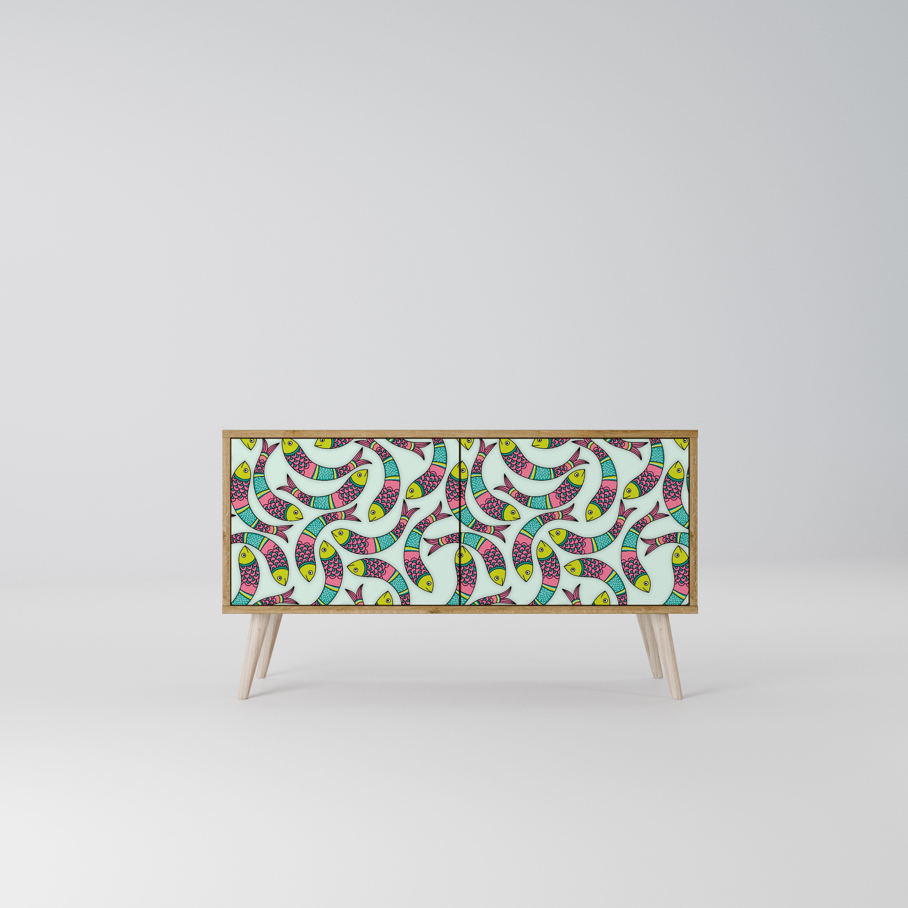 INDIAN FISH Kompaktes 2-türiges TV-Lowboard