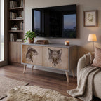 STEAMPUNK CLAN Kompaktes 2-türiges TV-Lowboard