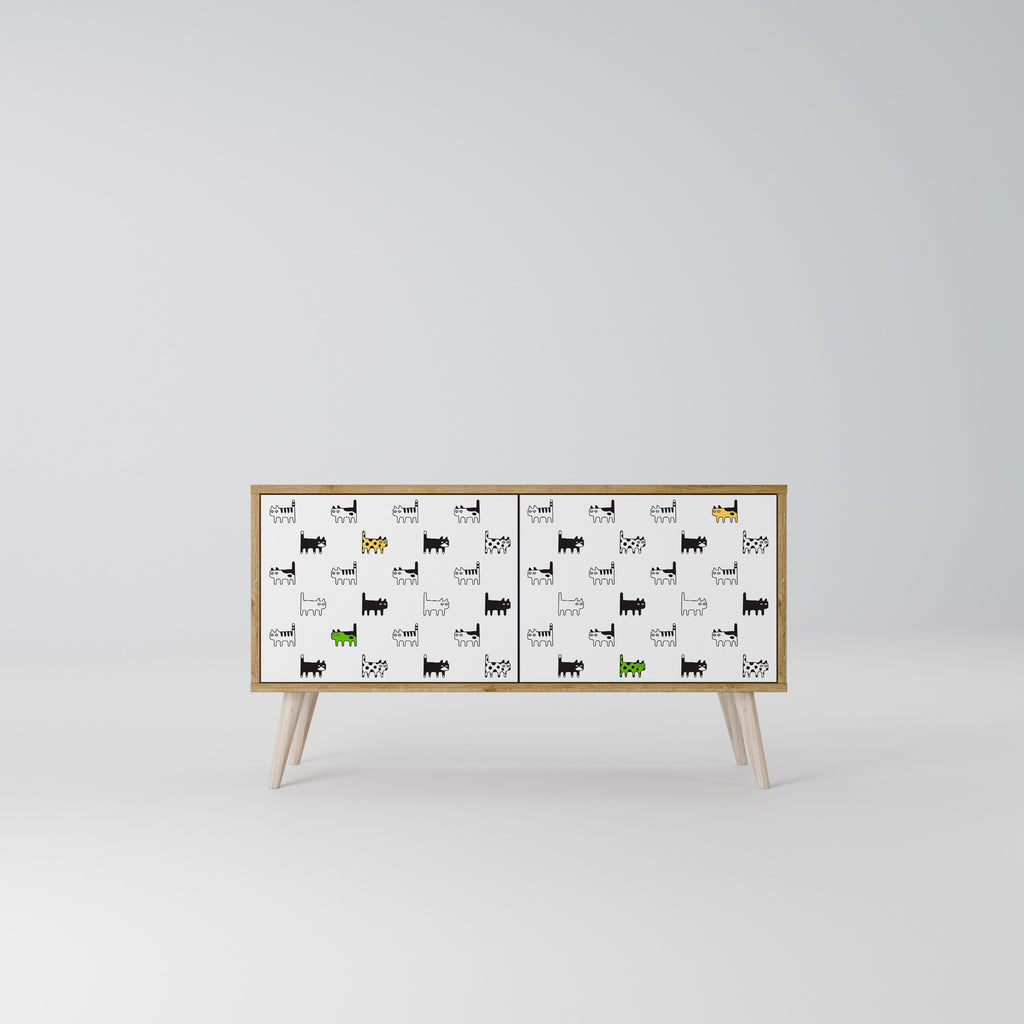 CATS COMPILATION Kompaktes 2-türiges TV-Lowboard