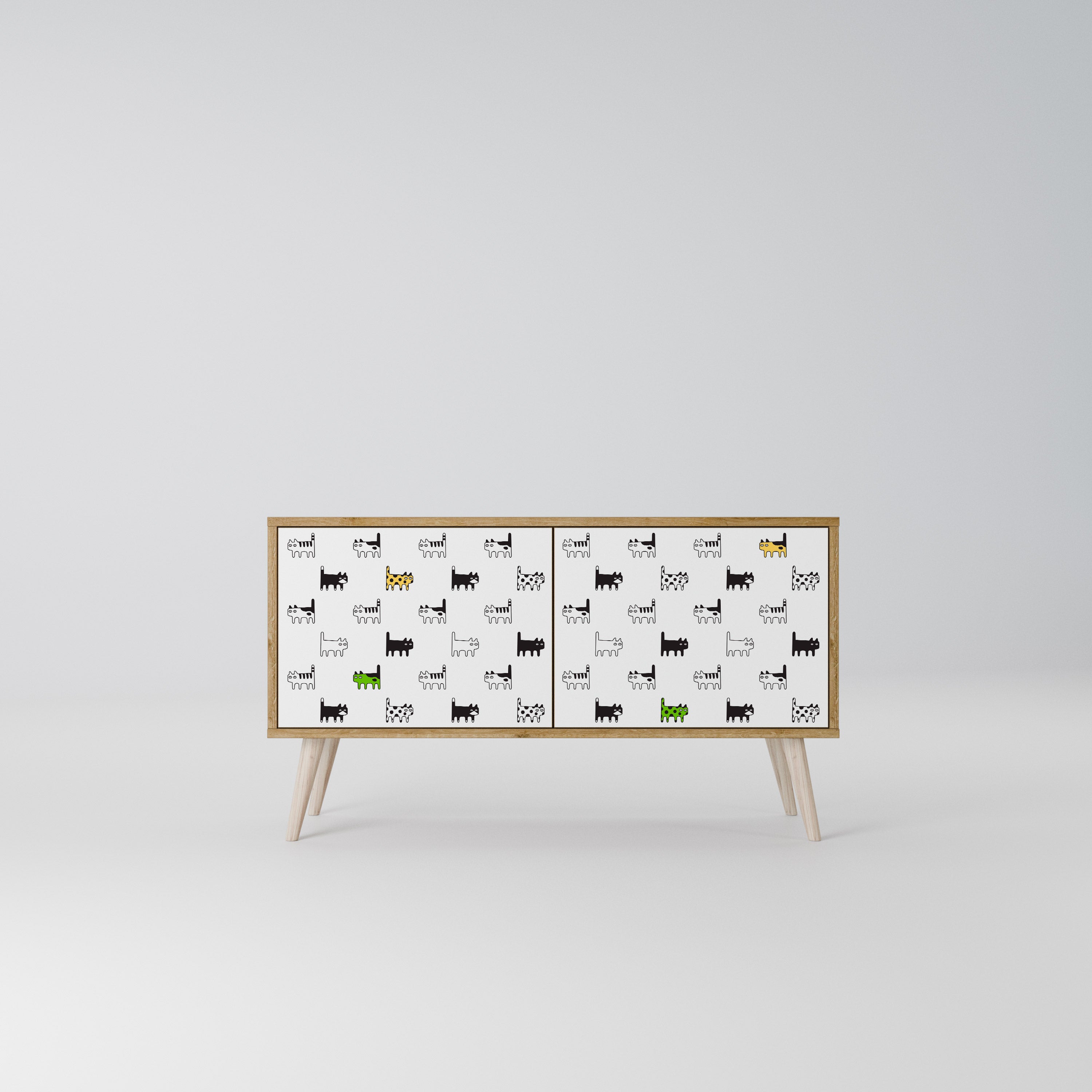 CATS COMPILATION Kompaktes 2-türiges TV-Lowboard