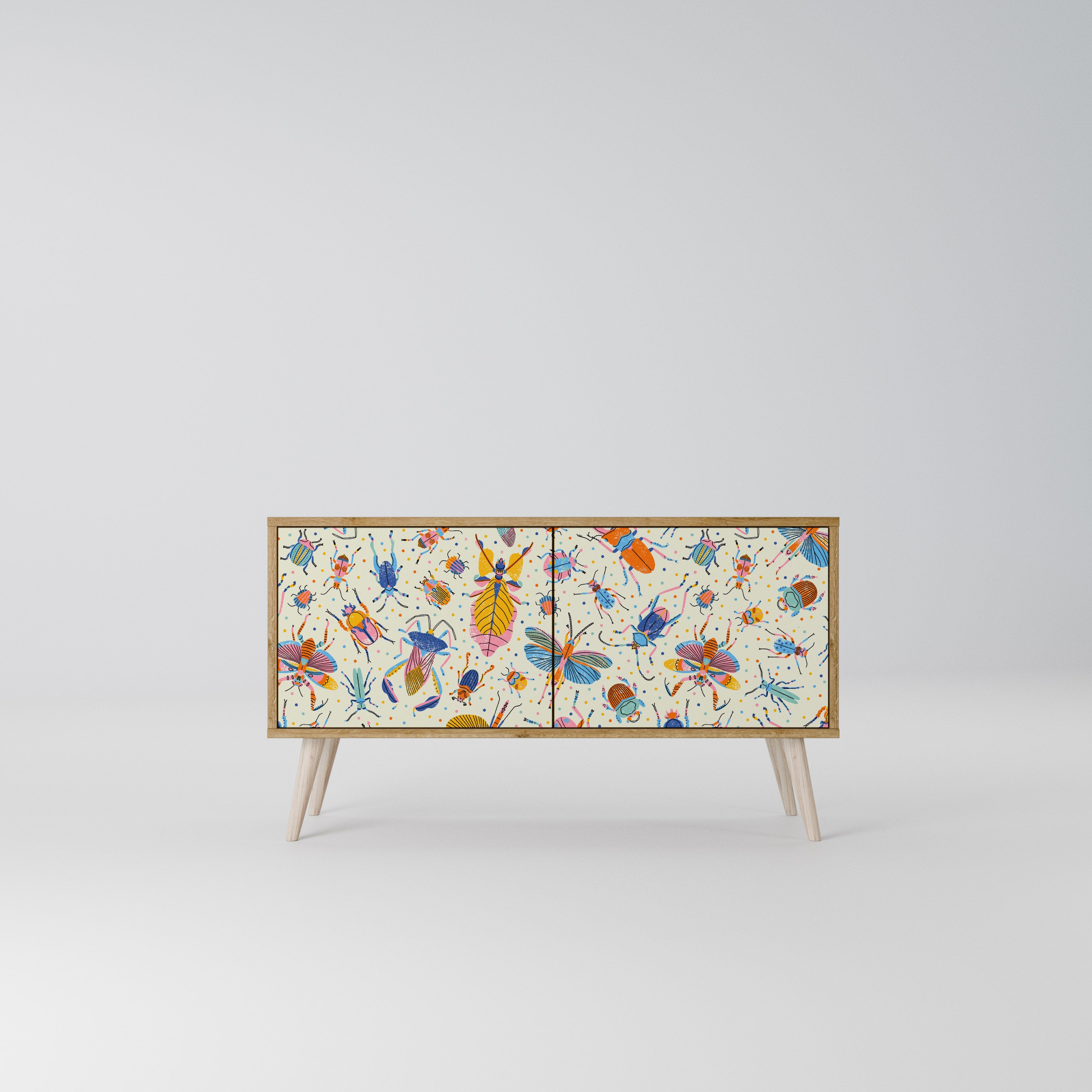 COLORFUL INSECTS Kompaktes 2-türiges TV-Lowboard